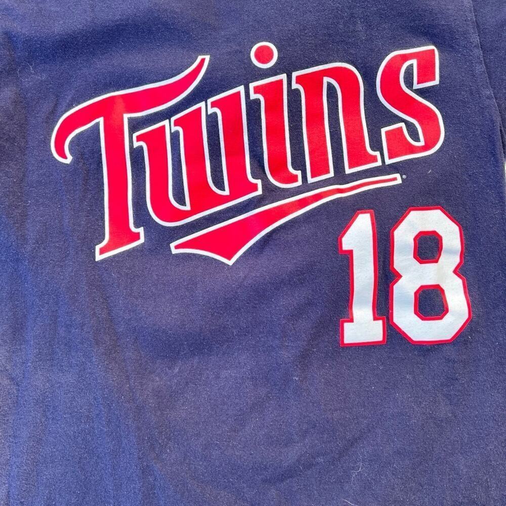 Minnesota Twins T-shirt, short sleeve, crewneck #18, Women's size S